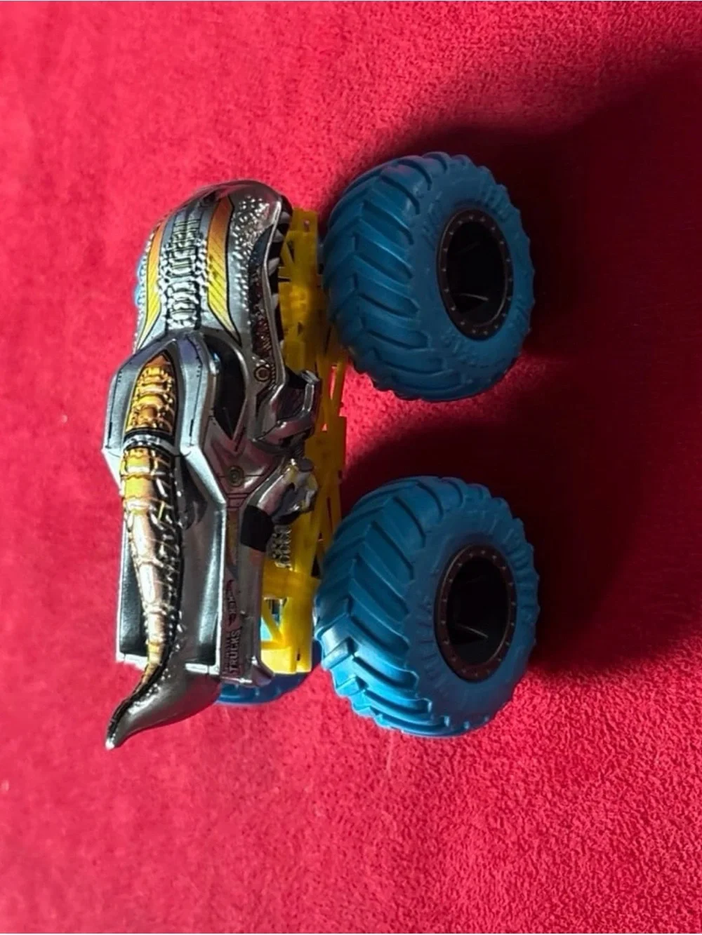 Hot Wheels Monster Trucks Loose 1/64 Scale Mega-Wrex with Blue Tires Truck